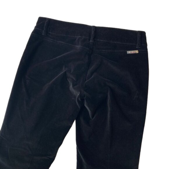 VTG American Flavor Velvet Pocket Detail Flare Jean Y2K 90s Women's 11/12 Black - Picture 13 of 14